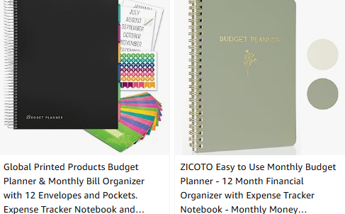 planner amazon title
